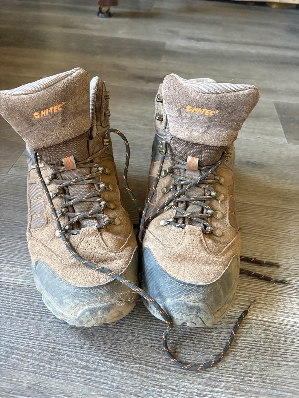 Hi-Tec Brown and Black Hiking Boots